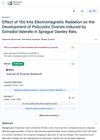 Effect of 150 kHz Electromagnetic Radiation on the Development of Polycystic Ovaries Induced by Estradiol Valerate in Sprague Dawley Rats