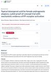 Topical Latanoprost Acid for Female Androgenetic Alopecia: A Pilot Proof-Of-Concept Trial With Mechanistic Evidence of FP-Receptor Activation
