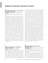 Registrars’ Symposium: Summaries of Papers