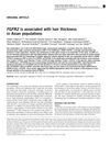 FGFR2 Is Associated With Hair Thickness In Asian Populations