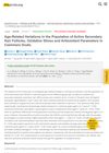 Age-Related Variations in the Population of Active Secondary Hair Follicles, Oxidative Stress, and Antioxidant Parameters in Cashmere Goats