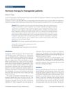 Hormone Therapy for Transgender Patients
