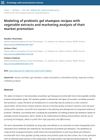 Modeling of Probiotic Gel Shampoo Recipes with Vegetable Extracts and Marketing Analysis of Their Market Promotion