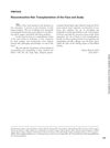 Reconstructive Hair Transplantation of the Face and Scalp