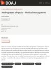 Androgenetic Alopecia – Medical Management