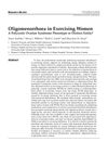 Oligomenorrhea in Exercising Women