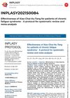 Effectiveness of Xiao-Chai-Hu-Tang for Patients with Chronic Fatigue Syndrome: A Protocol for Systematic Review and Meta-Analysis