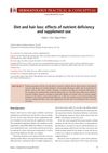 Diet and Hair Loss: Effects of Nutrient Deficiency and Supplement Use