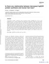 Is There Any Relationship Between Decreased AgNOR Protein Synthesis and Human Hair Loss?