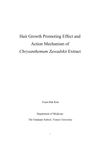 Hair Growth Promoting Effect and Action Mechanism of Chrysanthemum Zawadskii Extract