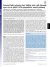External Light Activates Hair Follicle Stem Cells Through Eyes Via an ipRGC–SCN–Sympathetic Neural Pathway