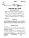 Development and Validation of HPLC Method for Simultaneous Estimation of Minoxidil and Finasteride in Topical Solution