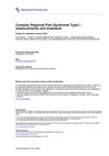 Complex Regional Pain Syndrome Type I: Measurements and Treatment