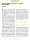 Screening for Diabetes in Women with Polycystic Ovary Syndrome