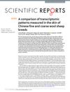 A Comparison of Transcriptomic Patterns Measured in the Skin of Chinese Fine and Coarse Wool Sheep Breeds
