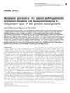 Mutational Spectrum in 101 Patients with Hypohidrotic Ectodermal Dysplasia and Breakpoint Mapping in Independent Cases of Rare Genomic Rearrangements