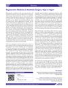 Regenerative Medicine in Aesthetic Surgery: Hope or Hype?