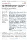 Factors Associated With Readmission to the Emergency Department in a Cohort of COVID-19 Hospitalized Patients