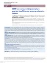 Hormone Replacement Therapy for Women with Premature Ovarian Insufficiency: A Comprehensive Review