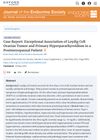 Case Report: Exceptional Association of Leydig Cell Ovarian Tumor and Primary Hyperparathyroidism in a Postmenopausal Patient