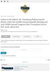 Letters to the Editors: Re: Damkerng Pathomvanich’s Review of the 6th AAHRS Annual Scientific Meeting and 3rd CAHRS Annual Congress (Hair Transplant Forum International 2018; 28(4):162)