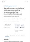 Complementary Evolution of Coding and Noncoding Sequence Underlies Mammalian Hairlessness