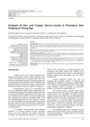 Analysis of Zinc and Copper Serum Levels in Premature Hair Graying at a Young Age