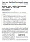 In Vivo Hair Growth Promotion Efficacy of Biofield Energy Treatment in C57BL/6 Mice