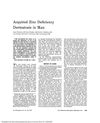 Acquired Zinc Deficiency Dermatosis in Humans