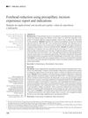 Frontal Region Reduction with Pre-Hairline Incision: Experience and Indications