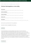 Ovarian Hemangioma: A Rare Entity