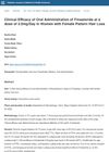 Clinical Efficacy of Oral Administration of Finasteride at a Dose of 2.5mg/Day in Women with Female Pattern Hair Loss