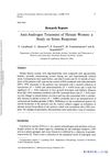 Anti-Androgen Treatment of Hirsute Women: A Study on Stress Responses