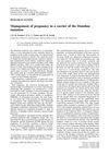 Management of Pregnancy in a Carrier of the Donohue Mutation