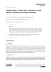 Complementary Therapy with Traditional Chinese Medicine for Polycystic Ovarian Syndrome