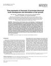 Over-Expression of Thymosin Beta4 Promotes Abnormal Tooth Development and Stimulation of Hair Growth