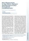 Hair Restoration in the Ethnic Patient and Review of Hair Transplant Fundamentals