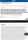 High-Throughput Screening of 3D Co-Culture Hair Follicle Mimetic Tissue with Enhanced ECM for the Screening of Hair Growth Promoting Compounds