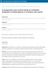 A Prospective Case Control Study on Metabolic Syndrome in Lichen Planus in a Tertiary Care Centre