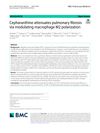 Cepharanthine Attenuates Pulmonary Fibrosis via Modulating Macrophage M2 Polarization
