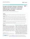 Possible Association Between Androgenic Alopecia and Risk of Prostate Cancer and Testicular Germ Cell Tumor: A Systematic Review and Meta-Analysis