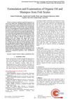 Formulation and Examination of Organic Oil and Shampoo from Fish Scales