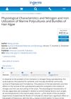 Physiological Characteristics and Nitrogen and Iron Utilization of Marine Polycultures and Hair Algae