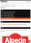 LibGuides: L3Y2 Tutorial 2022 - Critical Thinking: Claim 5: Caffeine Reduces Hair Loss