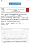 UPLC-MS/MS Method for the Simultaneous Quantification of Caffeine and Illicit Psychoactive Drugs in Hair Using a Single-Step High-Speed Grinding Extraction – Insights into a Cut-Off Value for Caffeine Abuse