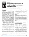 History and Physical Examination of Polycystic Ovary Syndrome: Detecting Too Much or Too Little