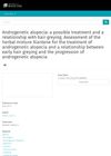 Androgenetic Alopecia: A Possible Treatment and Relationship with Hair Greying. Assessment of the Herbal Mixture Xiantene for the Treatment of Androgenetic Alopecia and Its Relationship with Early Hair Greying