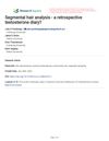 Segmental Hair Analysis - A Retrospective Testosterone Diary?
