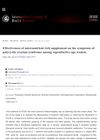 Effectiveness of Micronutrient-Rich Supplement on the Symptoms of Polycystic Ovarian Syndrome Among Reproductive Age Women