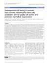 Overexpression of Nanog in Amniotic Fluid-Derived Mesenchymal Stem Cells Accelerates Dermal Papilla Cell Activity and Promotes Hair Follicle Regeneration